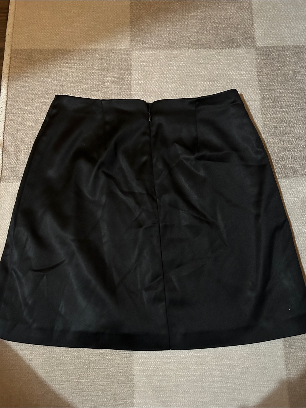 Sunday Best Black Mini Skirt with Front Slit - Picture 2 of 4